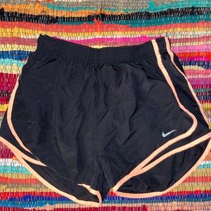 Nike Black And Orange Shorts Size L!